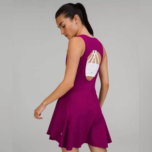 NWT Lululemon Everlux Short-Lined Tennis Tank Dress 6" -Size 2 (Magenta purple) - Picture 8 of 8